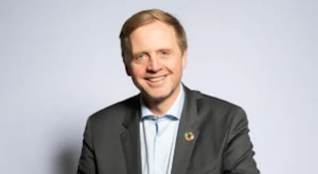 Portrett av mann i dressjakke